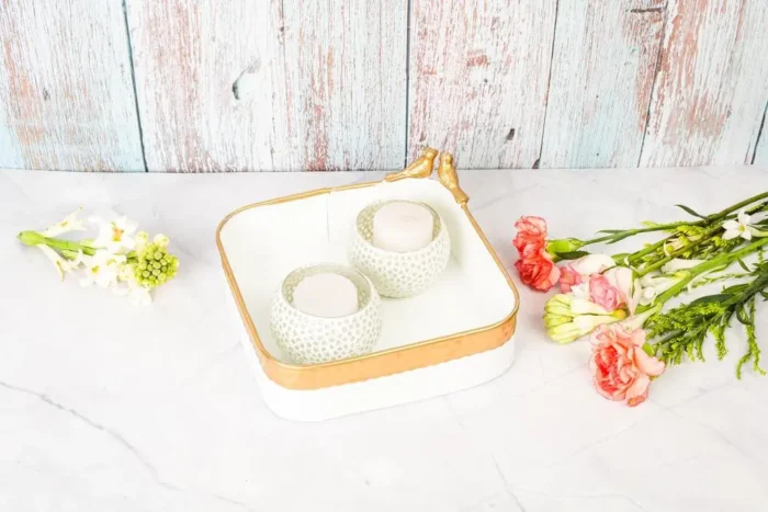 Metallic birds fruit tray - Image 4