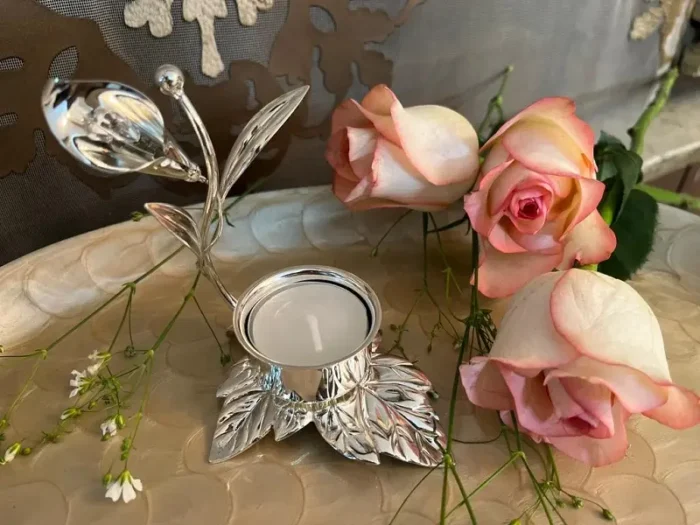 Silver candle holder - Image 5