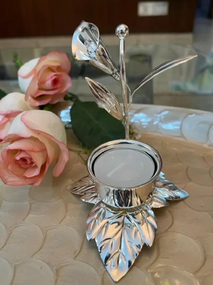 Silver candle holder - Image 6
