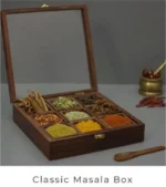 Acacia wood  square masala box - Image 5