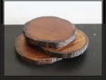 Rough wooden bark coasters