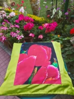 Pink floral cushion covers
