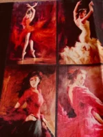 Flamenco art cushion covers