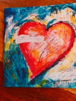 Ruby heart cushion covers - Image 3