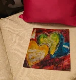 Lemon hearts cushion covers