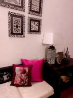 Silk flowers cushion covers