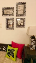 Lime green Zebra cushion covers - Image 7