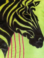 Lime green Zebra cushion covers - Image 5