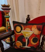 Tangerine geometric  cushion covers - Image 4