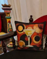 Tangerine geometric  cushion covers