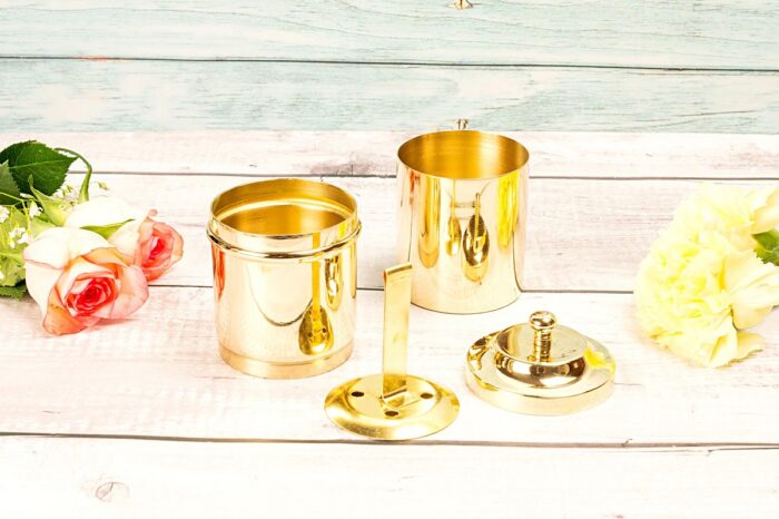 Glossy brass filter  coffee set - Image 3