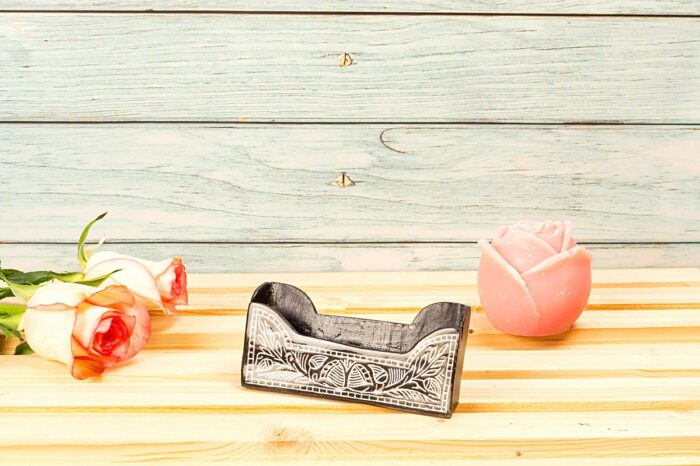 Ancient Bidri craft card holder - Image 4