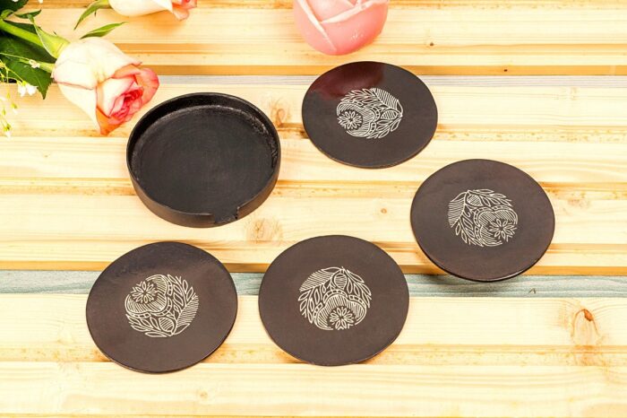 Ancient Bidri craft coasters - Image 5