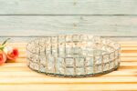 Crystal serving tray