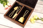 Stunning brass cheese knives - Image 3