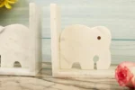Marble elephant bookends - Image 4