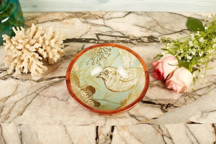 Tropical mango wood bowl - Image 3