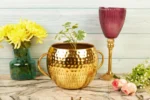 Gold plated planters
