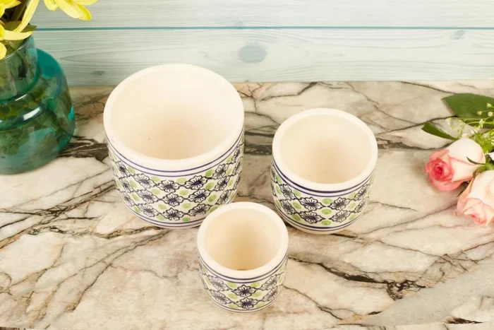 Ceramic planter set - Image 3