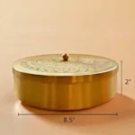 Brass Masala Box - Spice and Masala Storage Organizer | Handmade in India - Image 5