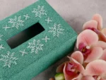 Sage green beaded tissue box - Image 5