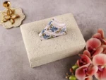 Beaded ivory tissue box