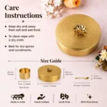 Brass Masala Box - Spice and Masala Storage Organizer | Handmade in India